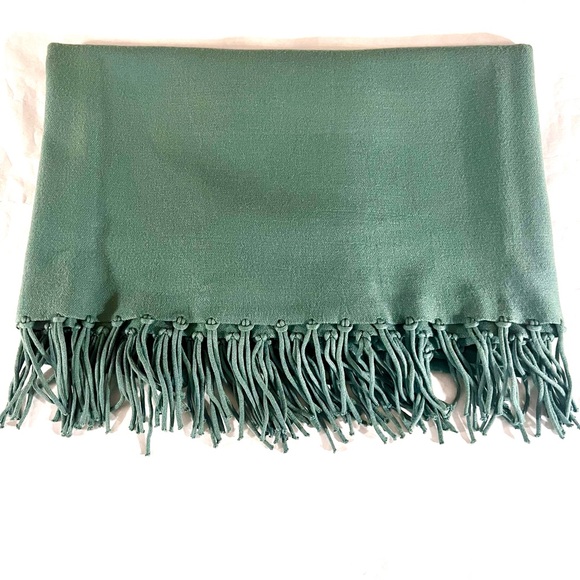 House of Harlow 1960 Turtleneck Sweater Poncho Green OS - Picture 6 of 10